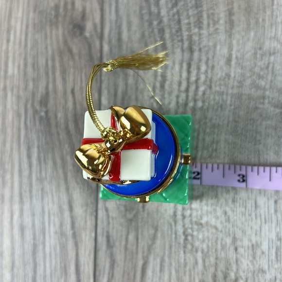 Perfect Lenox Hinged Christmas Gift Boxes Ornament Trinket Box - Picture 5 of 8